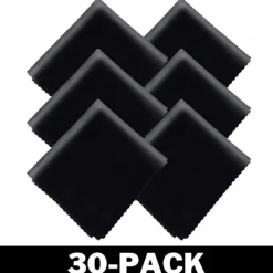 Delivast Microfiberdukar - Rengöringsdukar Svarta 12-Pack