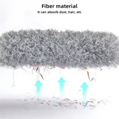 Discount Mikrofiber Dammborste Utdragbar Dammvippa Multifunktionell Dammuppsamlare för Rengöring Högt Tak, Persienner, Möbler, Bilar 7pcs