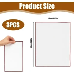 Clearance Mikrofiber Glaspoleringsdukar Set med 3 Vita Röda Tjocka Absorberande Anti-repor för Vinglas Tumblers Kök Hotell Bar Rengöring Luddfritt