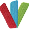 Outlet Mikrofiber Moppduk, 3-pack Ersättningsrengöringspads Moppdyna, Haken och Slinga Vått och Torrt