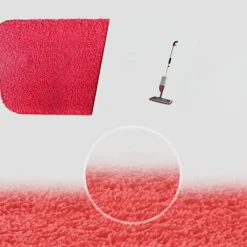 Outlet Mikrofiber Moppduk, 3-pack Ersättningsrengöringspads Moppdyna, Haken och Slinga Vått och Torrt