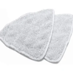 Clearance Mikrofiber Ångmopp Påfyllningsdynor (6-pack), Vit - 6x Ångrengöringsdynor