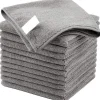 Sale Mikrofiber Rengöringsduk, Allround Mikrofiberdukar, Ränderfria Rengöringsdukar, 12-pack, Grå, Storlek 30x 30 cm