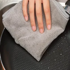 Sale Mikrofiber Rengöringsduk, Allround Mikrofiberdukar, Ränderfria Rengöringsdukar, 12-pack, Grå, Storlek 30x 30 cm