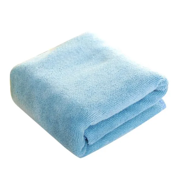 Hot Mikrofiber Rengöringsduk, Icke-slipande, Återanvändbar & Tvättbar - 9.8x9.8" Ljusblå med Haka (2-pack)