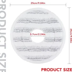 Best Mikrofiber Spin Mopp Refill, 3-pack Tvättbara och Återanvändbara Mopphuvud Ersättningar