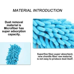 Outlet Mikrofiber Utdragbar Handdammtork Tvättbar Dammningsborste med Teleskopstång för Rengöring av Bil, Dator, Luftkonditionering