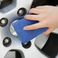 New Mikrofiber Vax Appliceringsdynor - Paket med 10 Bilvårds Svampar 12X8X3cm, Tvättbara Mjuka Skum Appliceringsdynor För Polering (Blå)