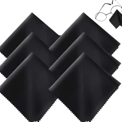 New Mikrofiberduk 6 st Glasögonrengöringsdukar Luddfritt och Ultrafint Rengöringsdukar för Linser, Glasögon, Skärmar och Fönster