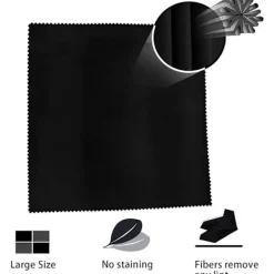 New Mikrofiberduk 6 st Glasögonrengöringsdukar Luddfritt och Ultrafint Rengöringsdukar för Linser, Glasögon, Skärmar och Fönster