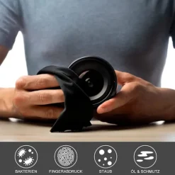 New Mikrofiberduk 6 st Glasögonrengöringsdukar Luddfritt och Ultrafint Rengöringsdukar för Linser, Glasögon, Skärmar och Fönster