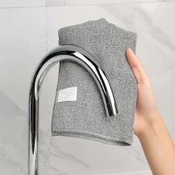 Mikrofiberduk, Allround Mikrofiberhanddukar, Ränderfria Rengöringsdukar, 12-pack, Grå, Storlek 30 X 30 Cm