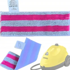 Online Rosfix Mikrofiberduk EasyFix Rosa – Hög Absorptionsförmåga | Kardborrefäste | Ersättningsdel för Karcher SC2, SC3, SC4