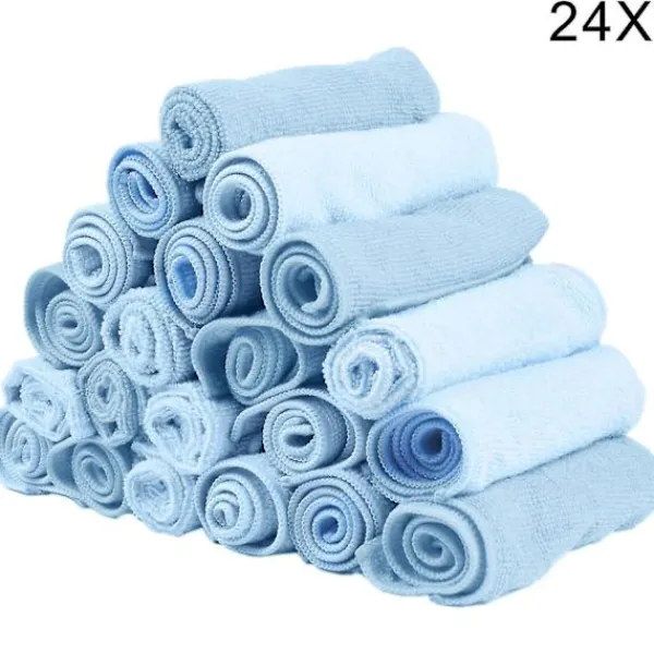 Hot Mikrofiberduk i blått - Högabsorberande - Rengöring utan repor, Maskintvättbar