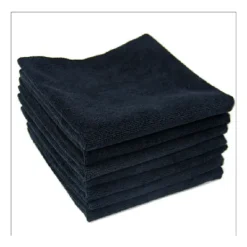 Clearance Mikrofiberduk Svart Våffelduk Tvättbara Kökshanddukar Tvättbara Tjocka Lintfritt Rengöringsdukar 30cm x 30cm 7 Pack