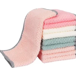 Discount Mikrofiberduk, Ultraabsorberande, Köksduk för hushållsrengöring, Tvättbara Mikrofiberdukar, 10-pack, Storlek 25 x 25 cm
