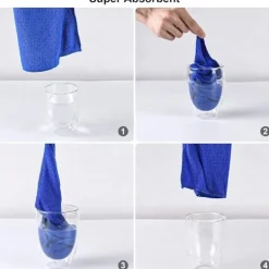 Outlet Mikrofiberdukar för bilar, fönsterputsdukar, 10-pack bilvårdspoleringsdukar för hem, kök, 30 cm x 30 cm