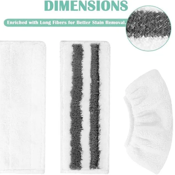Mikrofiberdukset för Easyfix SC1 SC2 SC3 SC4 SC5 Ångmopp Tillbehör, Tvättbar Mikrofiber