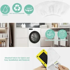 Mikrofiberdukset för Easyfix SC1 SC2 SC3 SC4 SC5 Ångmopp Tillbehör, Tvättbar Mikrofiber