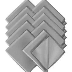Best Mikrofiberrengöringsdukar 10-pack, Glasrengöringsdukar Luddfritt Repfritt, för Glasfönster Skärmar Speglar, 30 x 30cm Grå