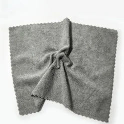 Outlet Mikrofiberrengöringsdukar, icke-slipande, återanvändbara och tvättbara - 15,7 x 15,7 tum grå (2-pack)