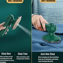 Online Mikrostångjärn, bärbara resejärn mini med ånga, miniångjärn handhållen klädångare för resor och hem