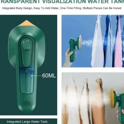 Hot Mikrostångjärn, mini USB-ångstrykjärn, professionellt bärbart handhållet hushållsångstrykjärn för kläder, lämpligt för familj och resor