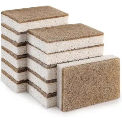 Discount Fww Miljövänliga Naturliga Svampar för Disk 12-pack - Biologiskt Nedbrytbar Köksvamp med Komposterbar Kokosskrubb