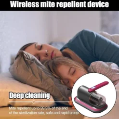 Online Mini Anti-kvalster dammsugare - UV-madrassdammsugare (Guld)