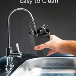 New Mini Bil Papperskorg Plastavfall Soptunna 9*6*15CM Soptunna Förvaringsbehållare kompatibel Bilinteriör/Kontor/Hemma (Blå-Mini Soptunna)