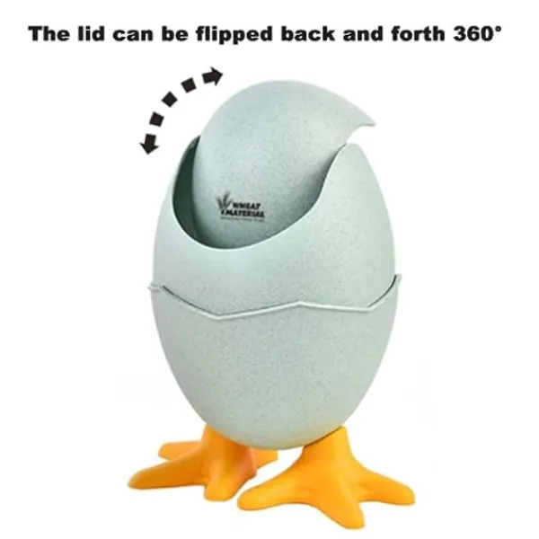 Online Mini Bordspapperskorg Med Äggskalslock Söt Papperskorg Flip