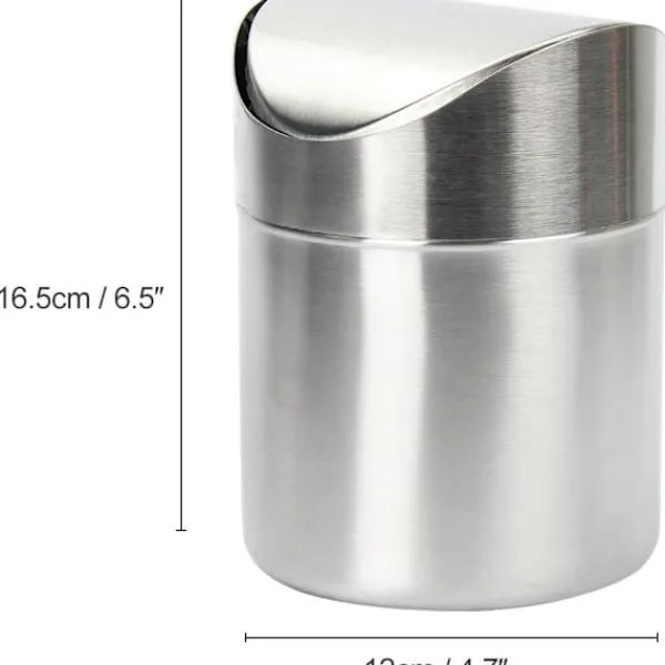 Outlet unbranded Mini Bordssopbehållare i Rostfritt Stål, 1,5L Kapacitet