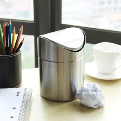 Outlet unbranded Mini Bordssopbehållare i Rostfritt Stål, 1,5L Kapacitet