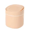 New Mini Bordssopbehållare med Lock Liten Sovrum Pappers Sopbehållare fo
