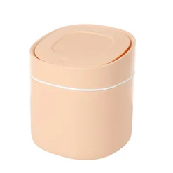 New Mini Bordssopbehållare med Lock Liten Sovrum Pappers Sopbehållare fo