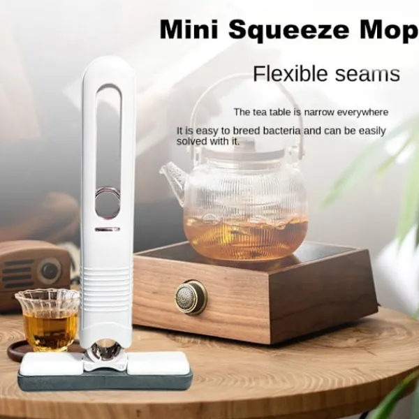 Outlet Mini Bärbar Mopp Handfri Pressmopp