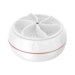 Online Mini Bärbar Tvättmaskin (Vit), Bärbar Tvättmaskin för Kläder, Sminkborstar, Frukt och Grönsaker