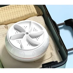 Hot Mini Bärbar Tvättmaskin (Vit), Bärbar Tvättmaskin för Kläder, Sminkborstar, Frukt och Grönsaker