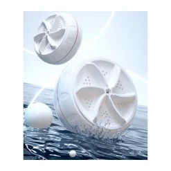 Sale Mini Bärbar Tvättmaskin (Vit), Portabel Tvättmaskin för Kläder, Sminkborstar, Frukt och Grönsaker