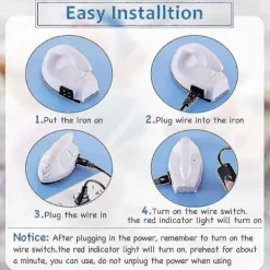 Clearance Mini Craft Iron Mini Värmepress Mini Strykjärn Bärbar Handhållen Värmepress Liten Strykjärn Med Laddningsbas