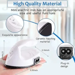 Best Mini Craft Iron Mini Värmepress Mini Strykjärn Bärbar Handhållen Värmepress Liten Strykjärn