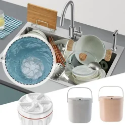 Mini Diskmaskin Portabel Bänkdiskmaskin Djuprengöring för Köket washing machine 1pcs