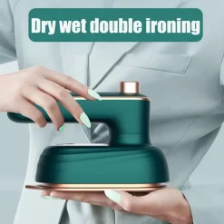 Mini Elektrisk Ångstrykjärn för Hushåll, Portabel Våt- och Torrstrykningsmaskin, Roterande Handhållet Klädstrykjärn