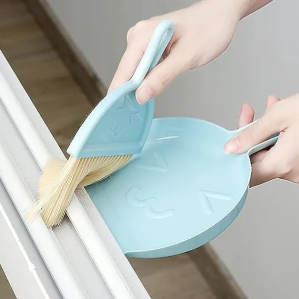 Discount Mini Hand Sop och Skyffel Set, Skyffel och Kvast Set Desktop Sopkvast, Skyffel Kvast Nesting Tiny Rengöringskvast för Skrivbord, Tangentbord, Katt, Hund | Fyndiq