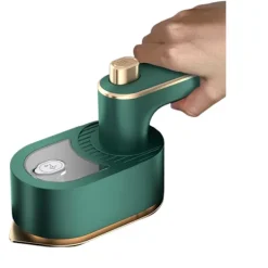Discount Mini hopfällbar handhållen steamer, 180° roterande munstycke med snabb uppvärmning, snabb skrynkelborttagare för resor, studentboende, grön. Green