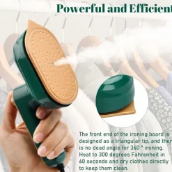 Sale Mini hopfällbart strykjärn med spray för kläder, snabb uppvärmning Nano ångstrykjärn med 50 ml vatten, strykningsmaskin för tygsömnad och hantverk