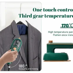 Sale Mini hopfällbart strykjärn med spray för kläder, snabb uppvärmning Nano ångstrykjärn med 50 ml vatten, strykningsmaskin för tygsömnad och hantverk