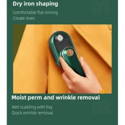 Clearance Mini Hushållsstrykjärn Vikbart Strykjärn För Kläder Handhållen Våt Och Torr Dubbel Liten Elektriskt Strykjärn Resestrykjärn, Vit