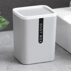 New Mini Liten Papperskorg Skrivbord Sopkorg Hem Bord Plast Kontorsmaterial Soptunna Diverse Tunna Låda[D]