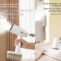 Discount LUNAVO Mini ångstrykare - Ångstrykare för kläder, gardiner osv... klädesaccessoar för klänning, t-shirt ånga